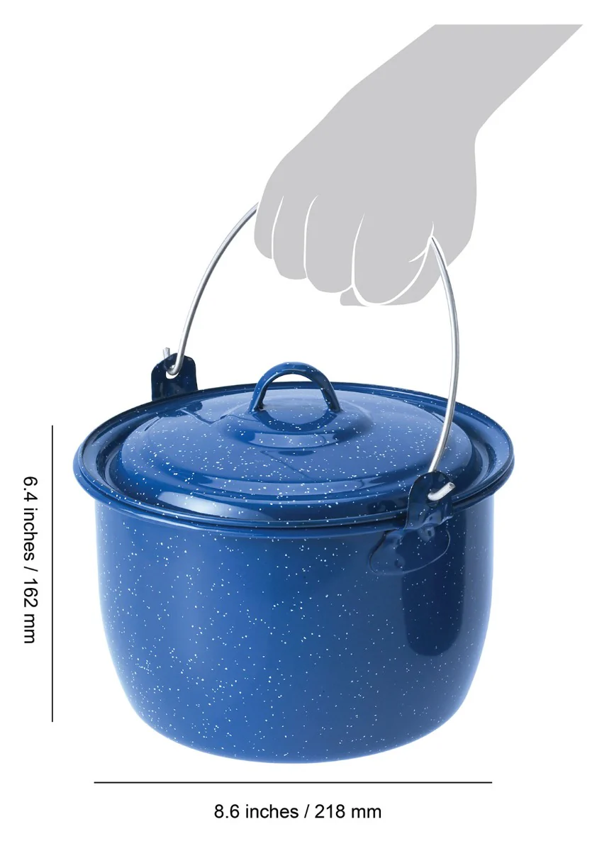 Enamelware Convex Kettle - Image 4