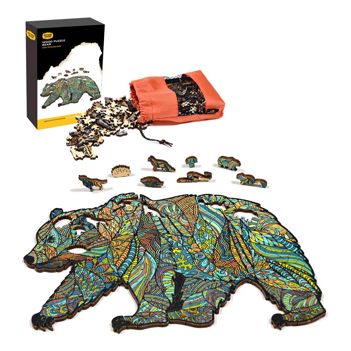 Grizzly Bear Wood Puzzle - Image 4