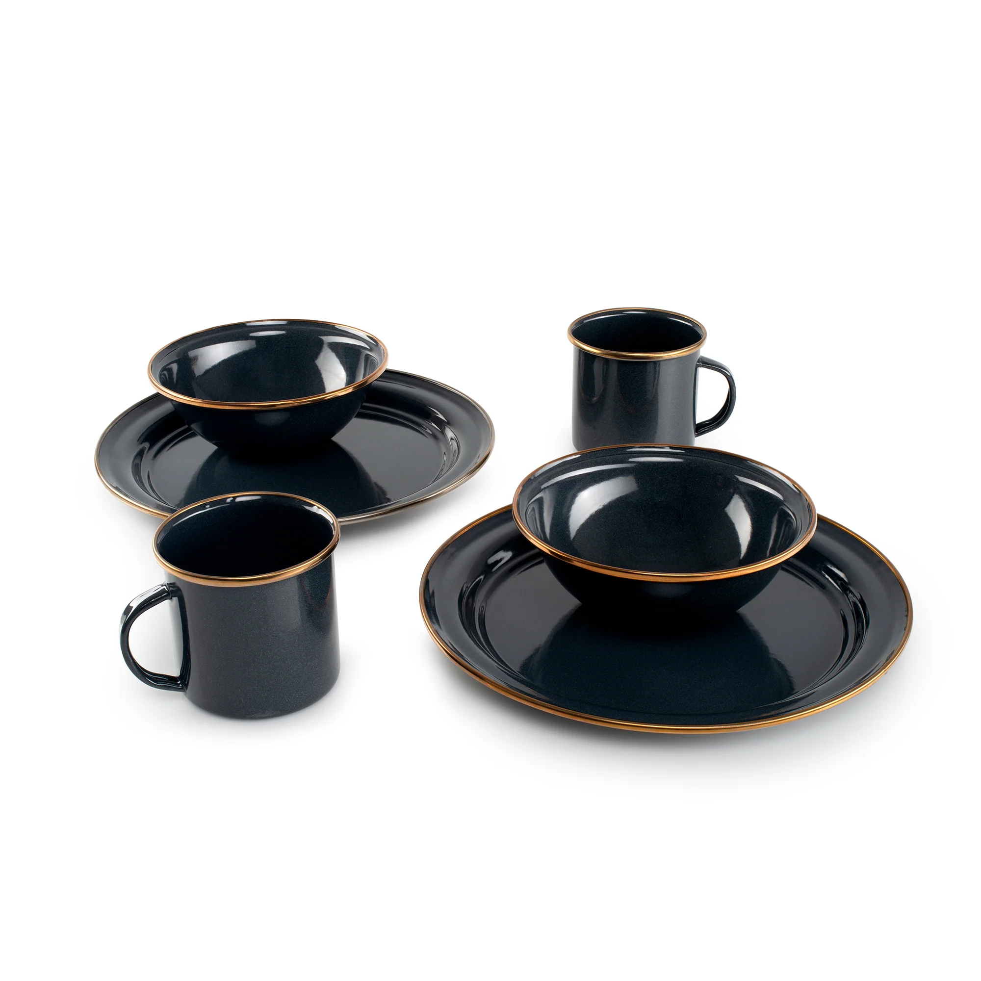 Mesa 2 Person Enamelware Tableset - Image 4