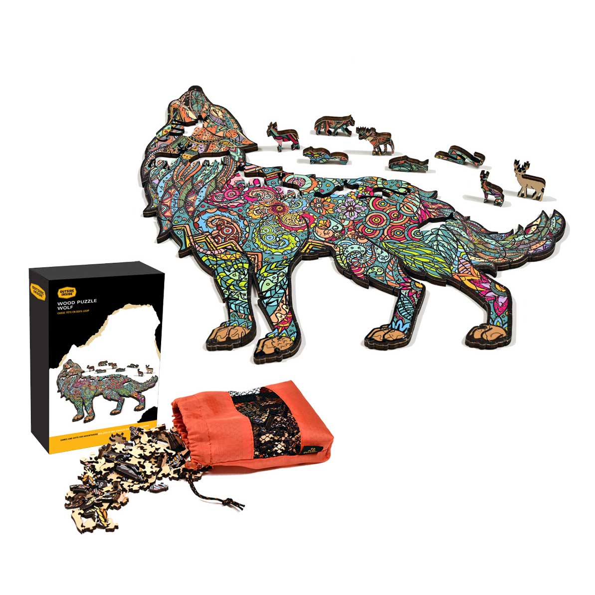Timber Wolf Wood Puzzle - Image 4